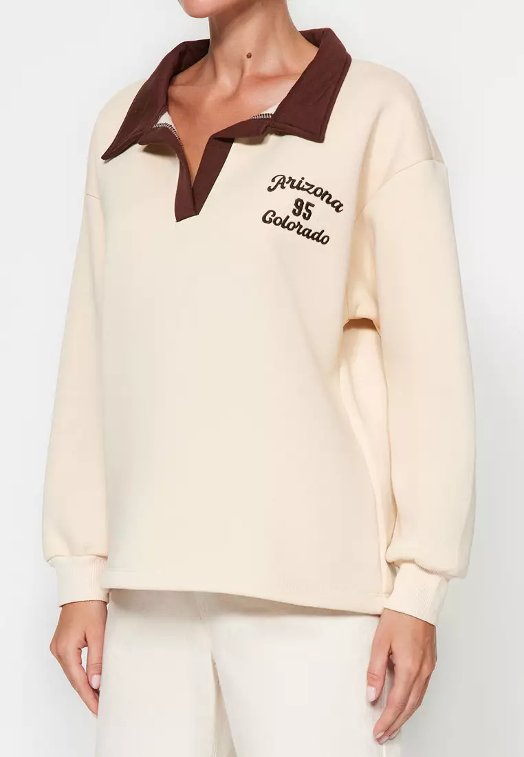 Collared Sweatshirt
