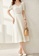 OUNIXUE beige Elegant Webbing Link Dress 994B9AA214E48DGS_4
