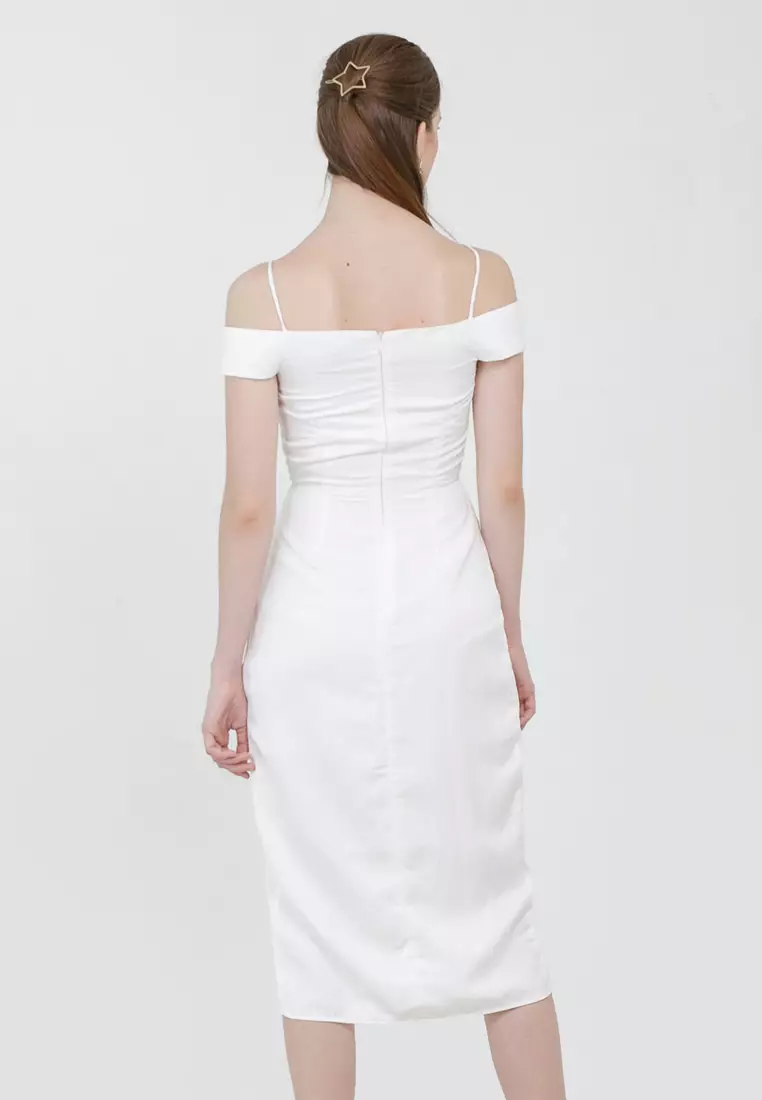 Minka Tulip Dress in White