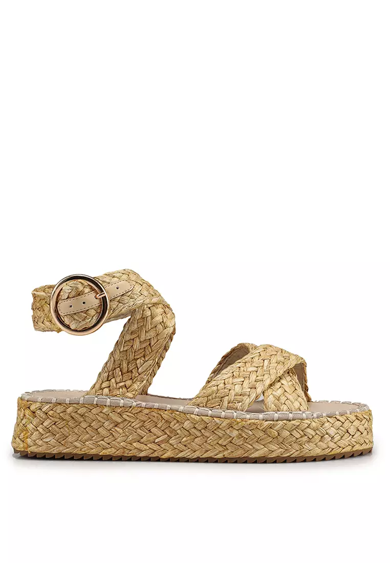 Discount on ASOS Design  shoes - SKU: Journey Raffia Sandals