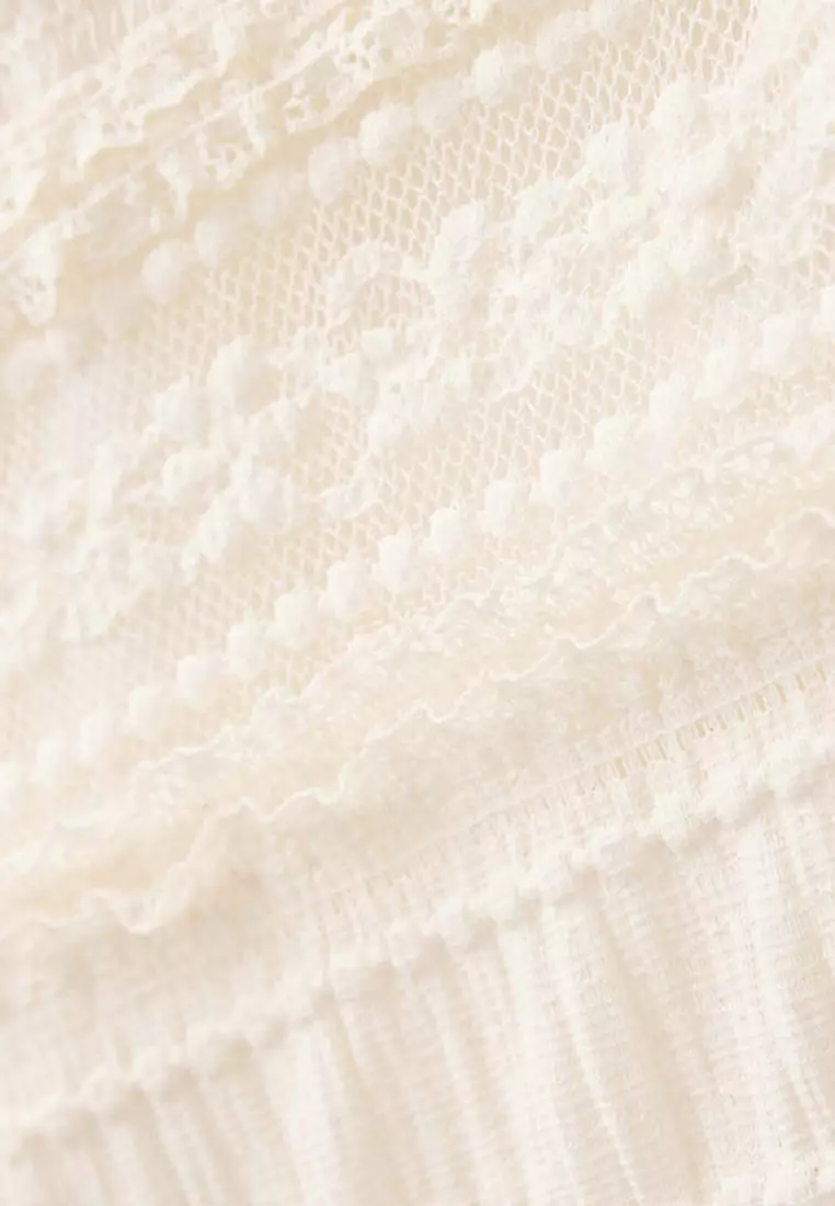 V-Neck Lace Top