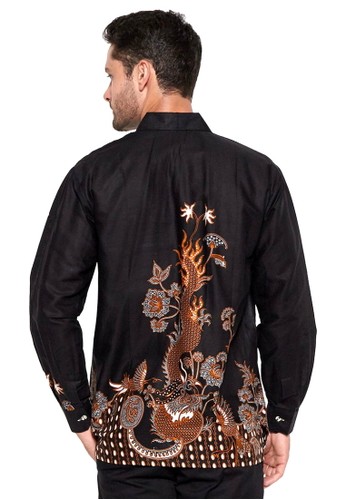 Jual Batik Kenzo Pesona Naga Batik Pria Lengan Panjang Original Zalora Indonesia