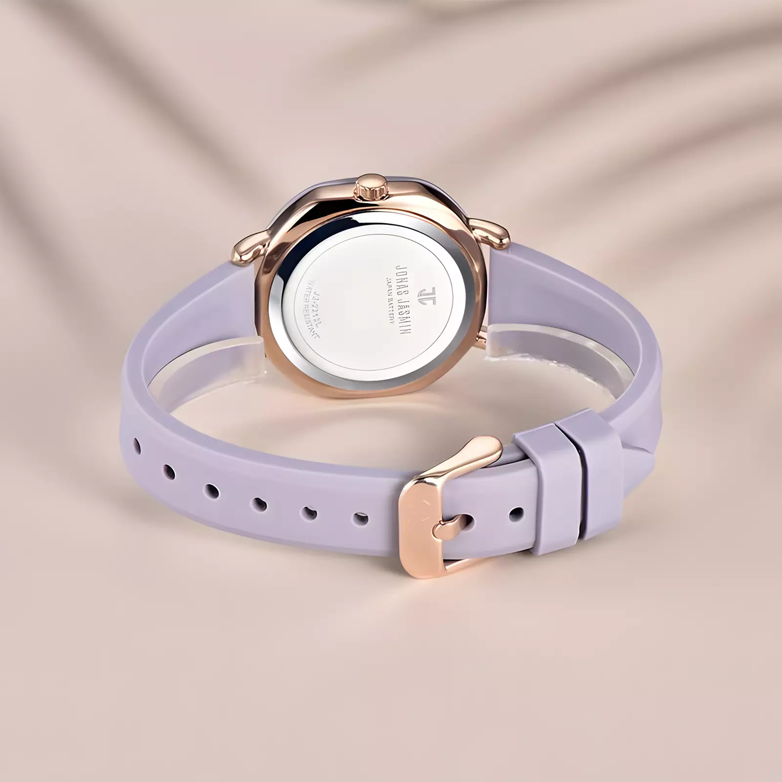 Jonas Jasmin - Jam Tangan Analog Wanita - Purple - Rubber Band - JJ-2212L-PU