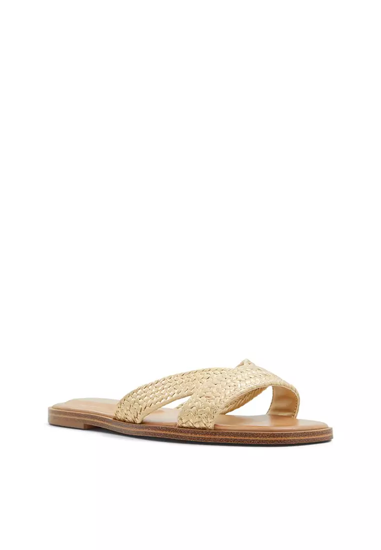 【ALDO】 ★ フラット スライド サンダル ★ CARIA ★ WHITE Caria - Women's White Flat Sandals | Shop Sandals at ALDO