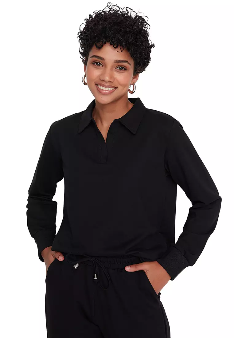 Polo Collar Tracksuit Set