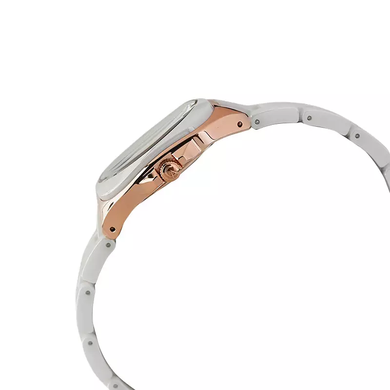 Jam Tangan Wanita Alexandre Christie Passion AC 2B31 LD BRGSL Ladies White Dial White Ceramic Strap