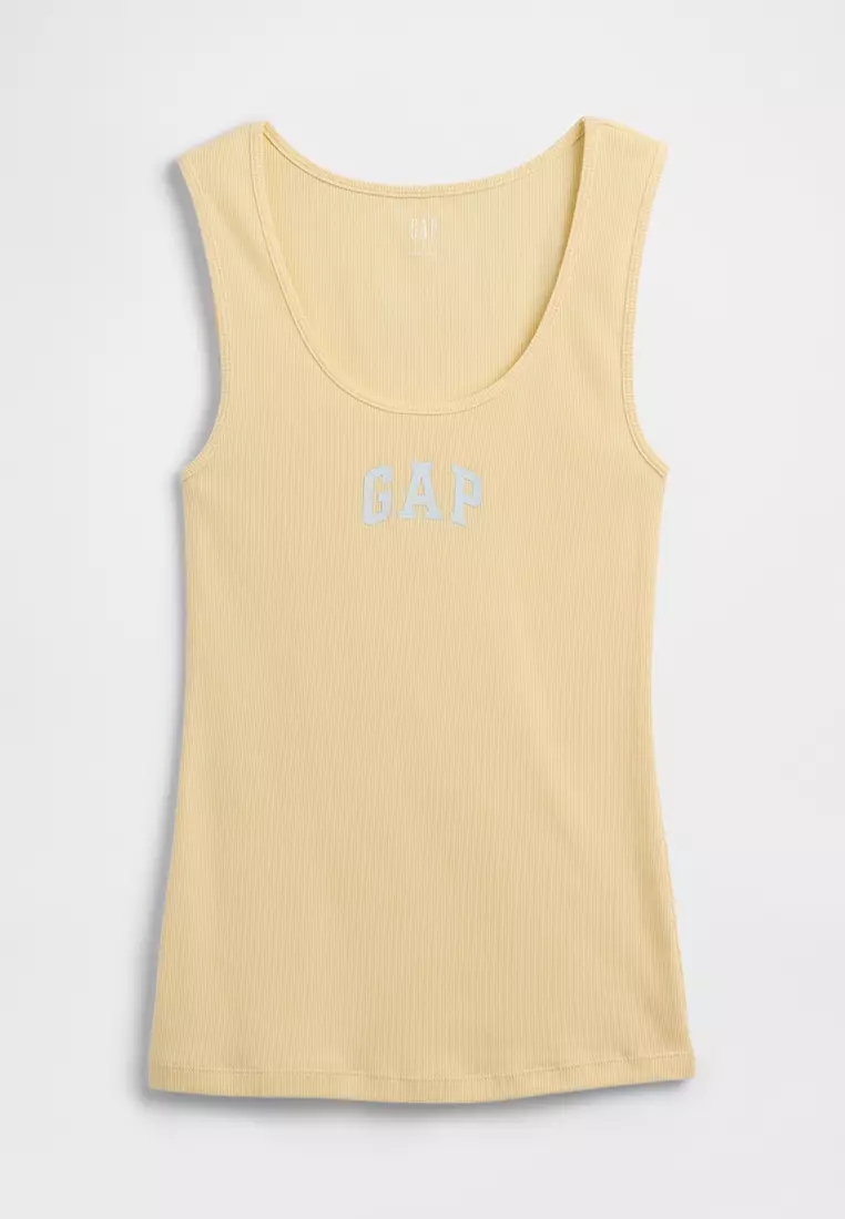 Ribbed Logo Tank Top