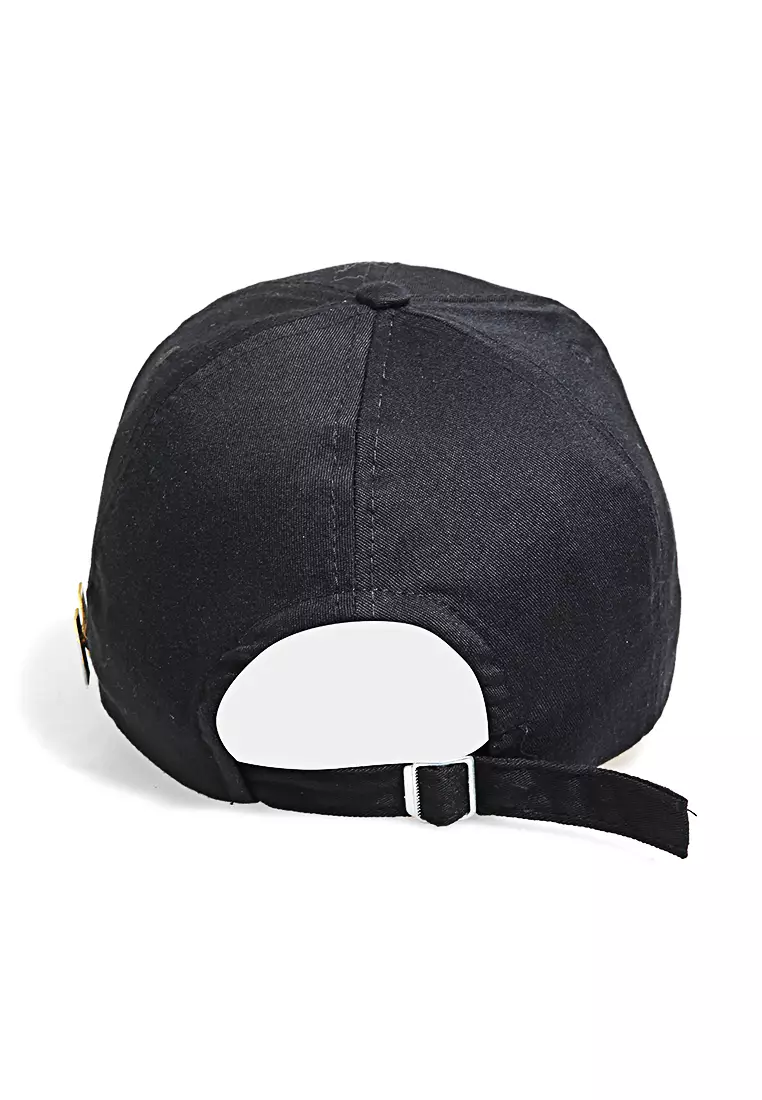 Drsh Topi Baseball Aksesoris Fashion Pria Wanita Bordir YOURS Resizable Strap Material Dril ORIGINAL - Black
