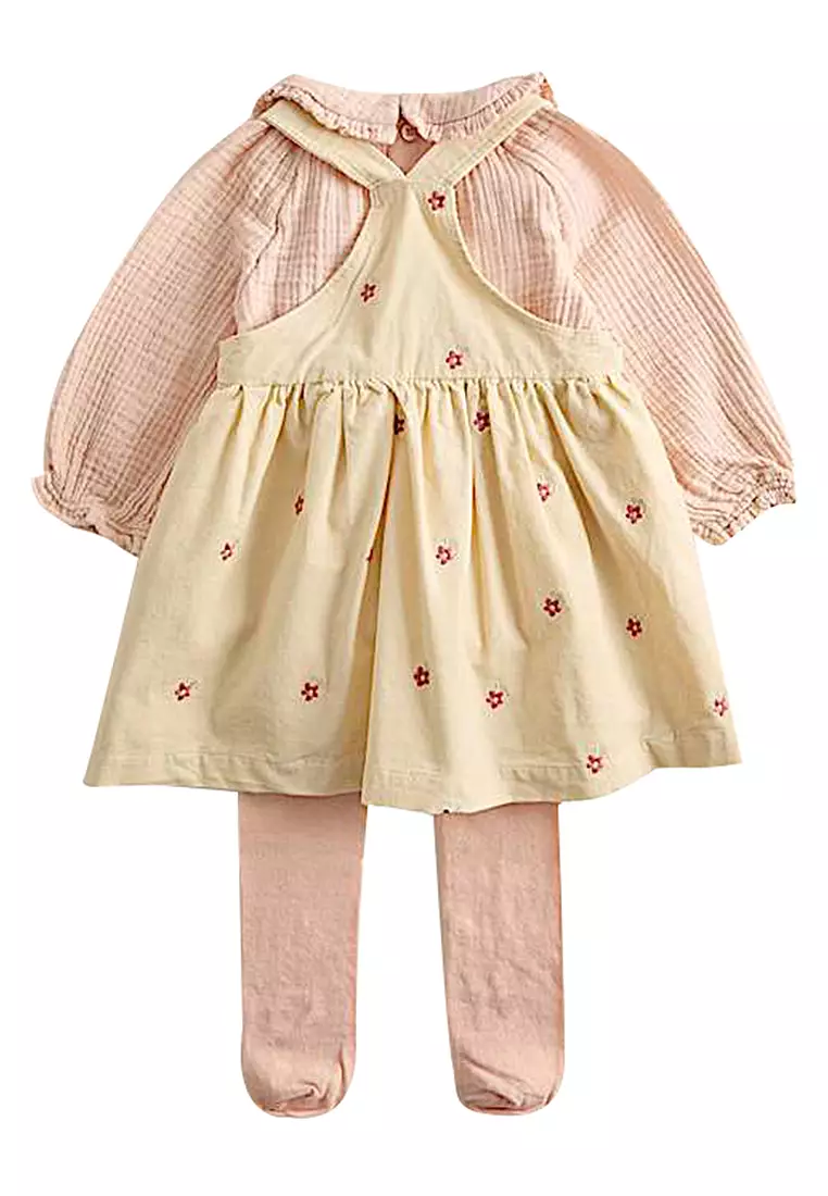 3pc Cotton Rich Cord Pinny Outfit