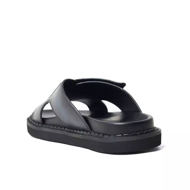 Sandal Kulit Pria Gino Mariani Arza Navy