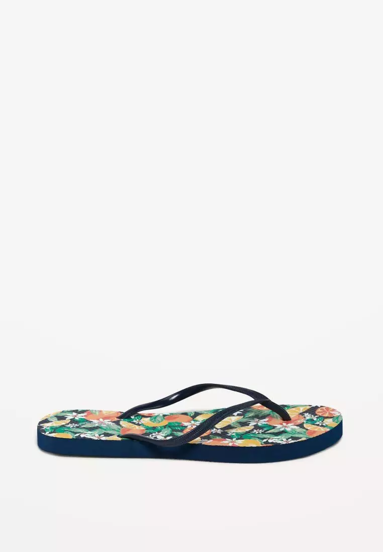 Discount on Old Navy  shoes - SKU: Printed Flip-Flop Sandals For Women (Partially Plant-Based)