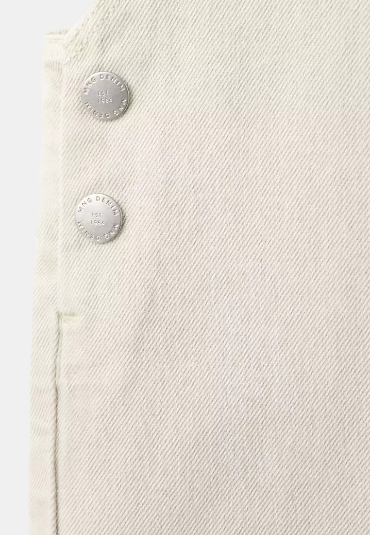 Long Cotton Dungaree Jumpsuit