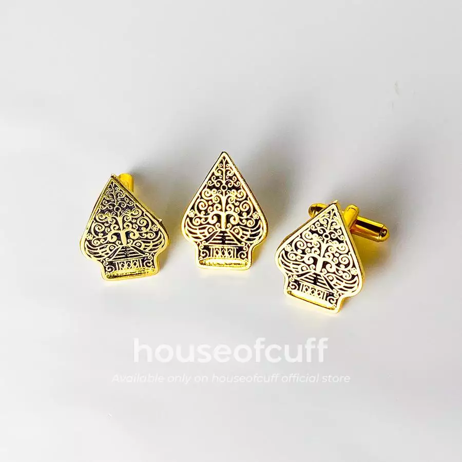 Houseofcuff cufflinks cufflink kancing manset indonesia wayang barong - Gunungan