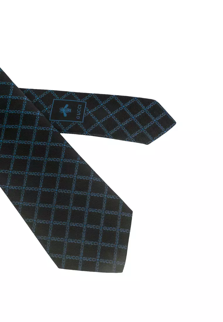 Gucci Logo Silk Jacquard Tie Tie