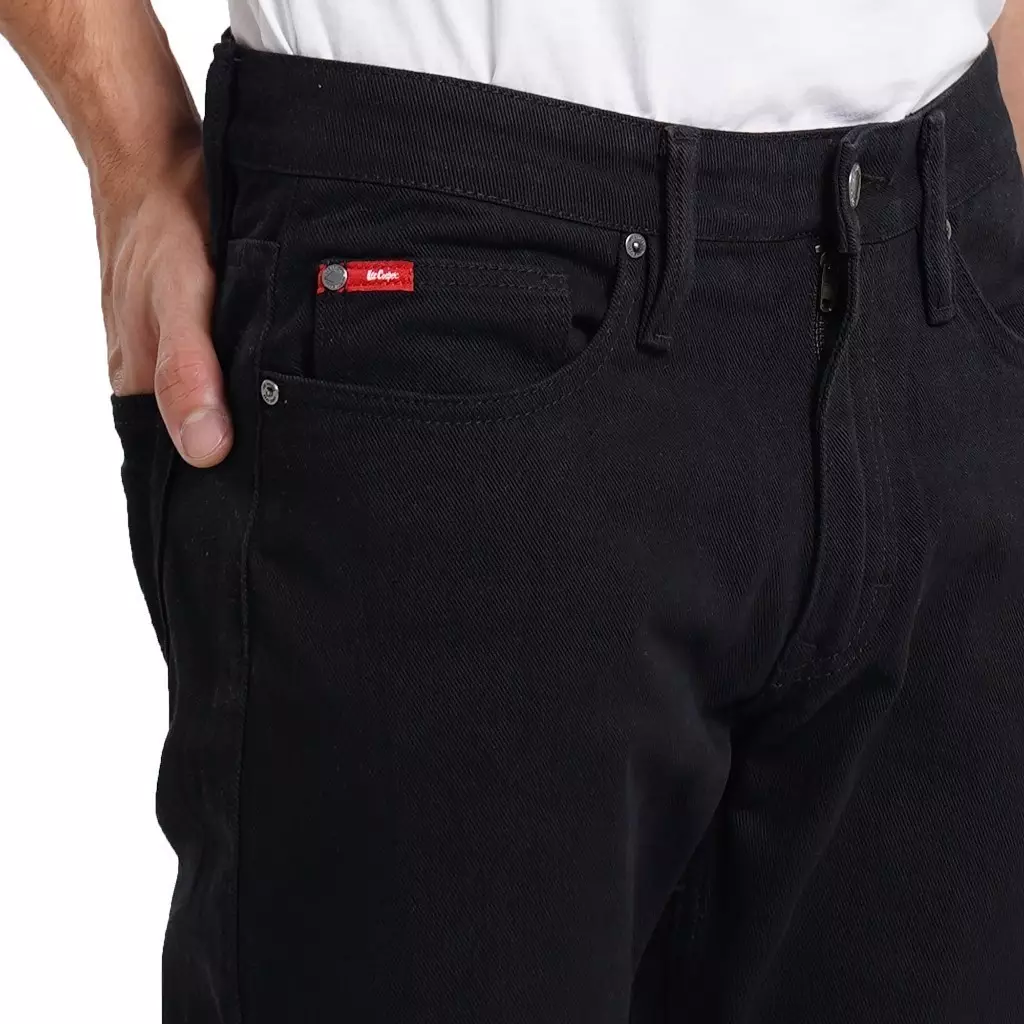 Lee Cooper Tapered Fit Jeans Arthur Raw-Medium Rinse Black Noir