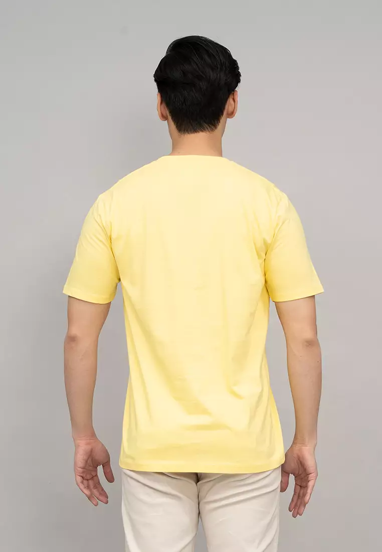 Houseofcuff T-shirt Kaos Polos Pendek Kuning Tersedia Size S-4XL