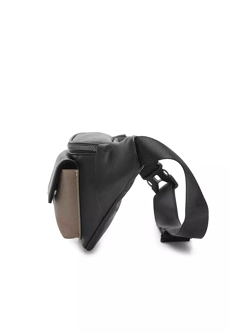 Men's Waist Bag / Belt Bag / Chest Bag (Tas Pinggang / Tas Dada Pria) - Abu-Abu