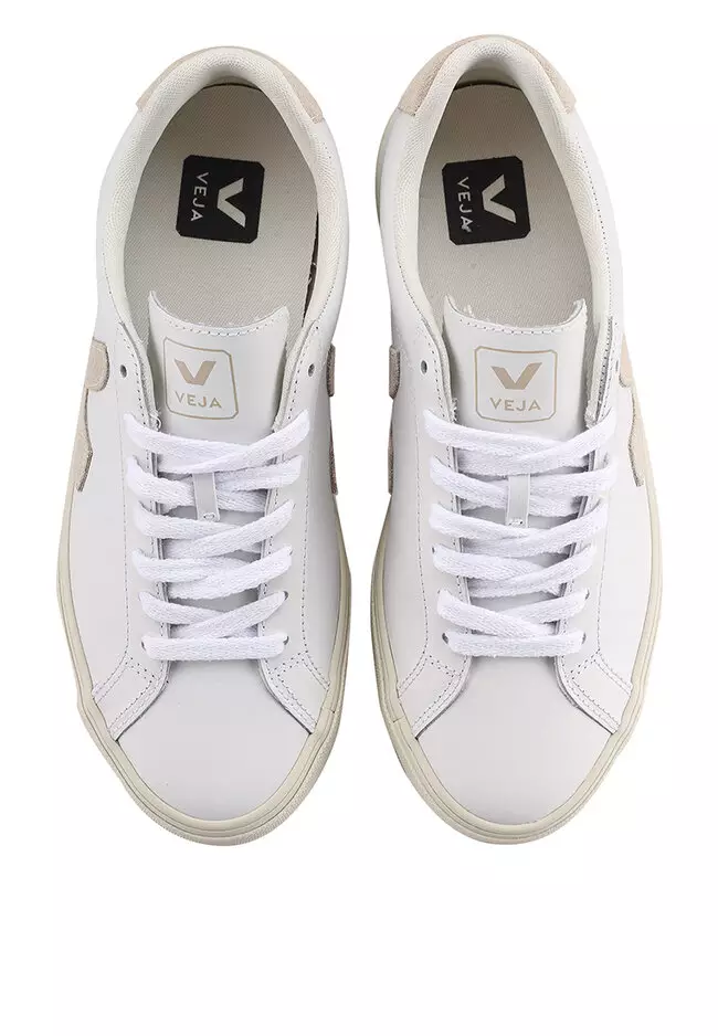 スニーカー VEJA FW25 ESPLAR LOGO (EO0200005 EXTWHIBLA) ESPLAR LEATHER WHITE BLACK | VEJA