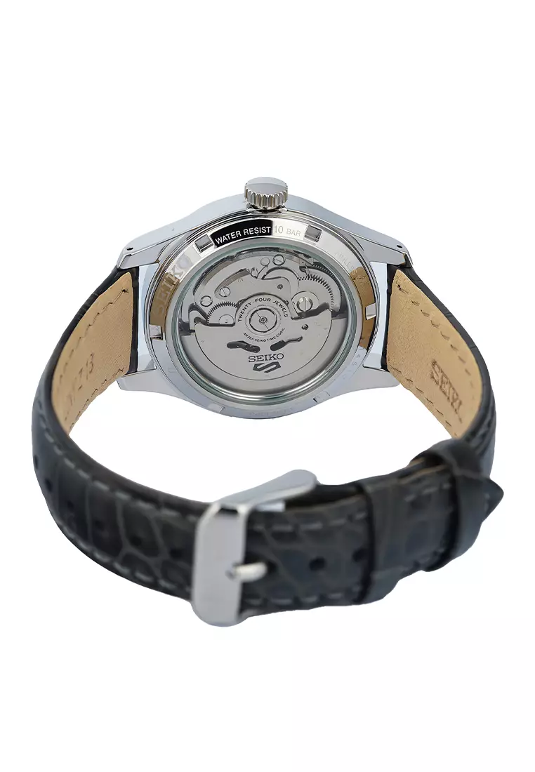 Seiko 5 Sports - Jam Tangan Analog Pria - Field Suits Style - Leather Strap - SRPJ87K1