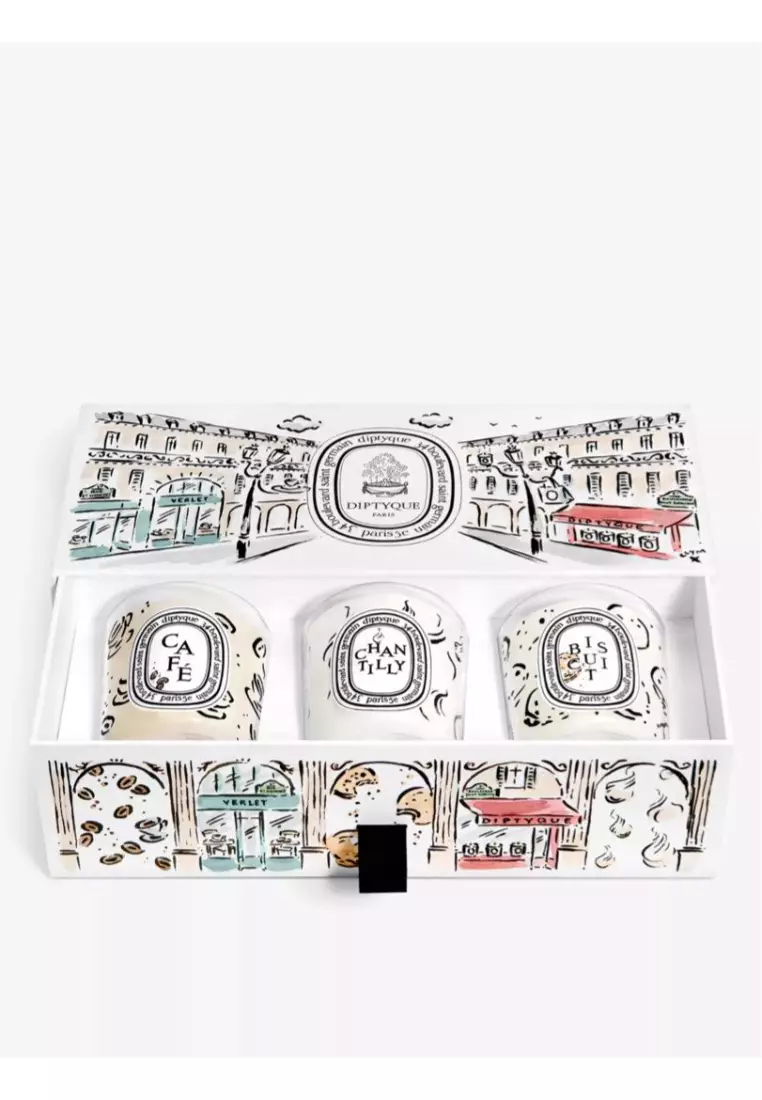 Diptyque - Cafe Verlet limited-edition scented candle set 3 x 70g