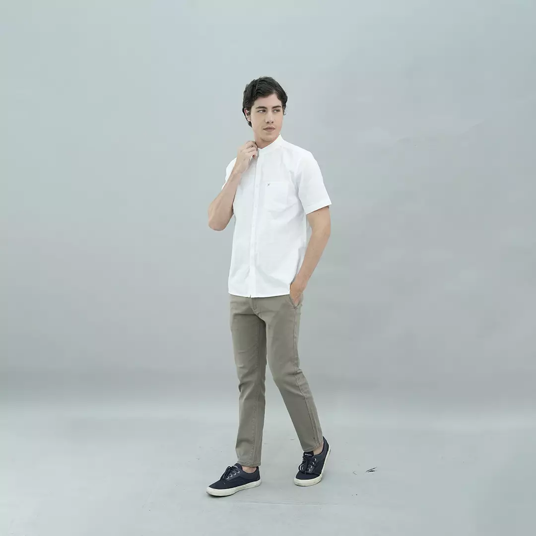 Johnwin - Baju Koko - Single Pocket - Lengan Pendek - Motif Polos - FSH.652.Q606.946.C-S/S