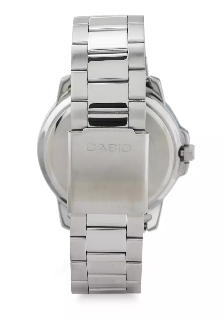 CASIO Men Analog MTP-VD01D-2BVUDF Black Silver