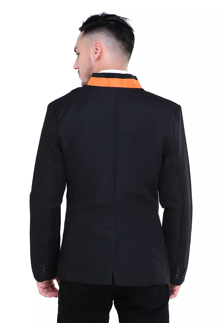 Woreq Jas Blazer Triangle On Pocket Formal Longsleeve Suit Material High Twist ORIGINAL