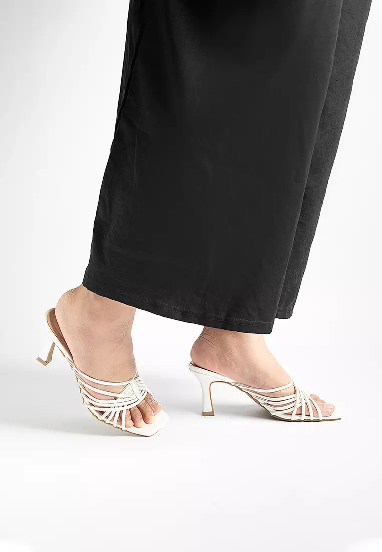 Yaya Glitter Strap Heels