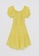 LC WAIKIKI yellow Boat Collar Straight Short Sleeve Women's Dress E5736AAAC7A2CDGS_6