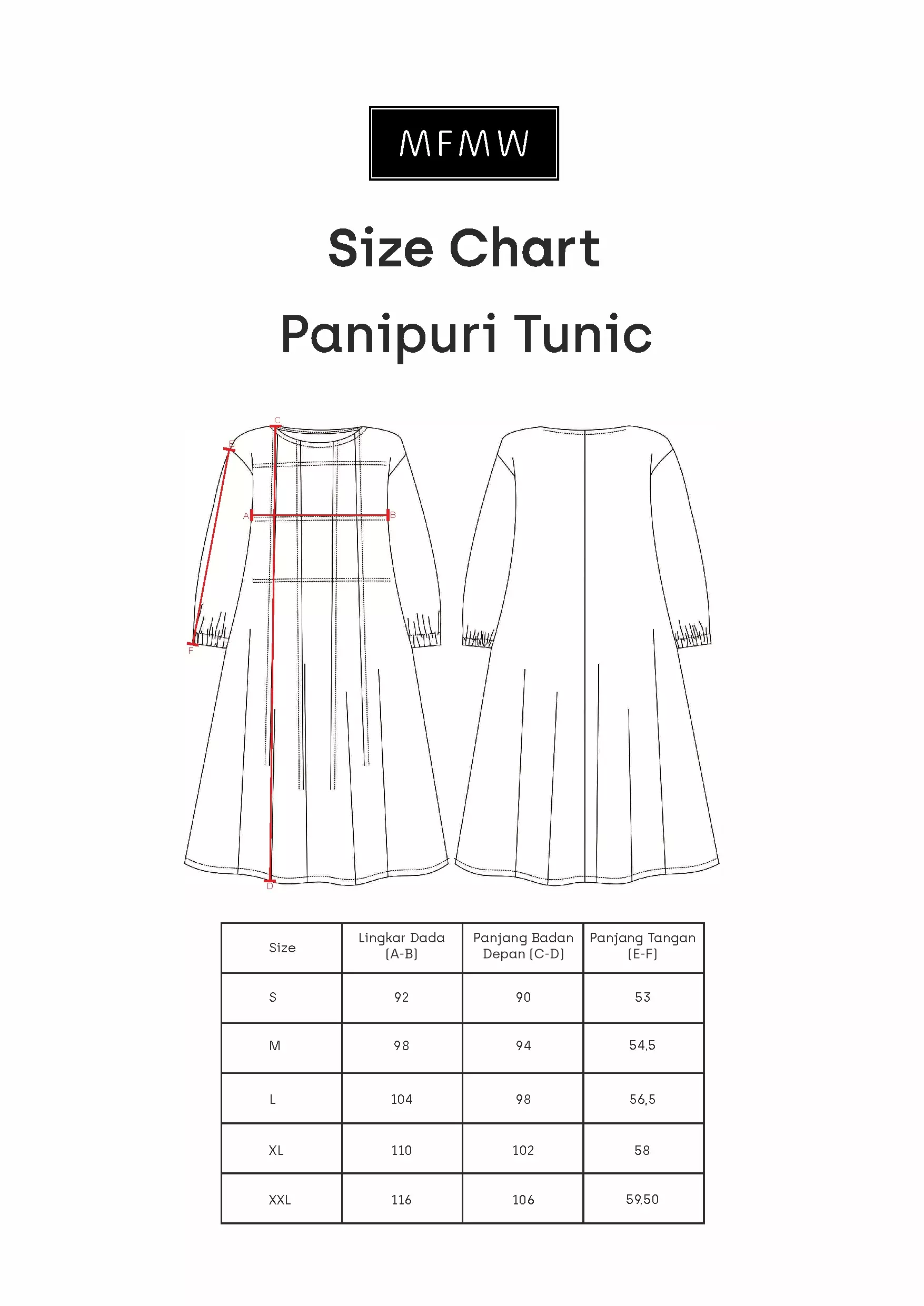MFMW Panipuri Tunik Merah
