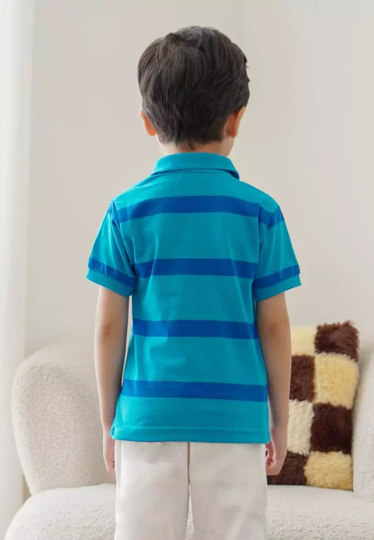 Matsuda baju kaos polo anak laki laki katun umur 2-12 Benno