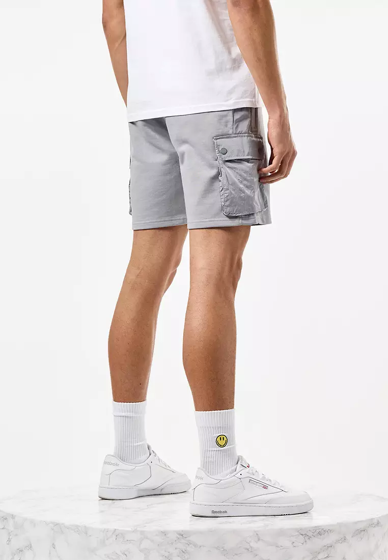 MENS SMOKEY PINK SANDS PARACHUTE OVERLAY SHORT