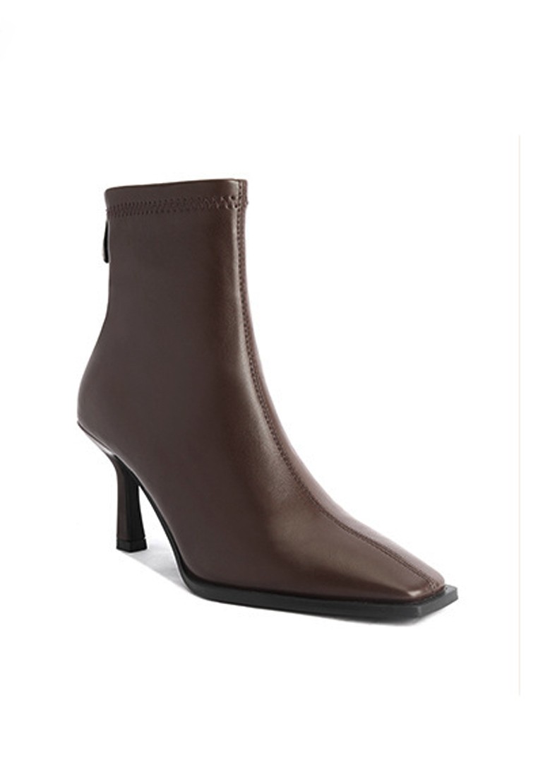 VANSA Slim Stretch Microfiber Leather Ankle Boots VSW-B837561