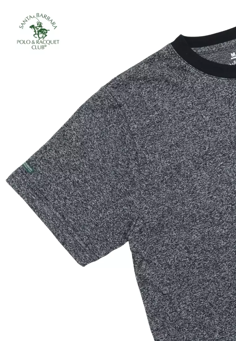 Plain Casual Cotton T-shirt with Embroidery logo on Chest