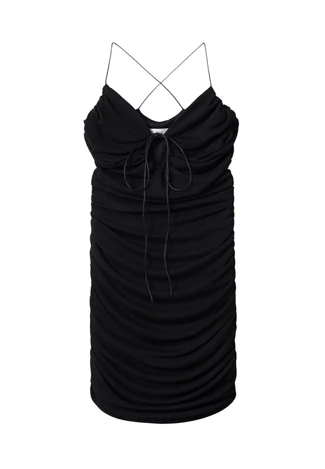 Buy Mango CutOut Ruched Dress 2024 Online ZALORA Philippines