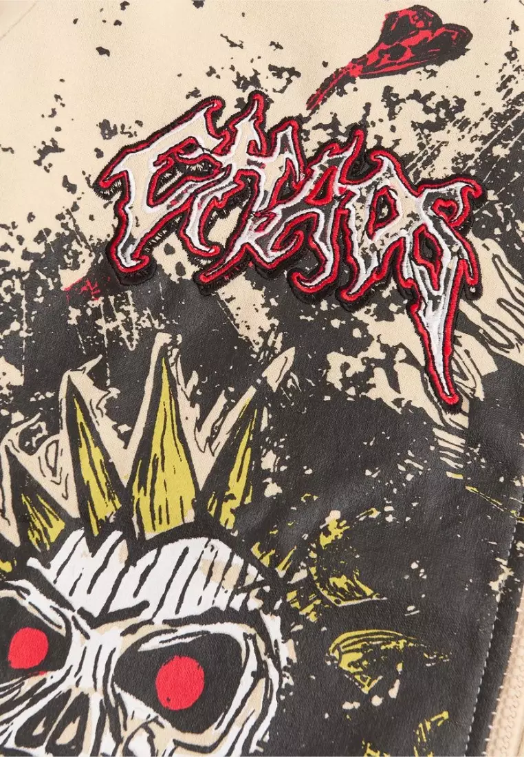 纽约市街头服饰 - 短款连帽衫 - 象牙色