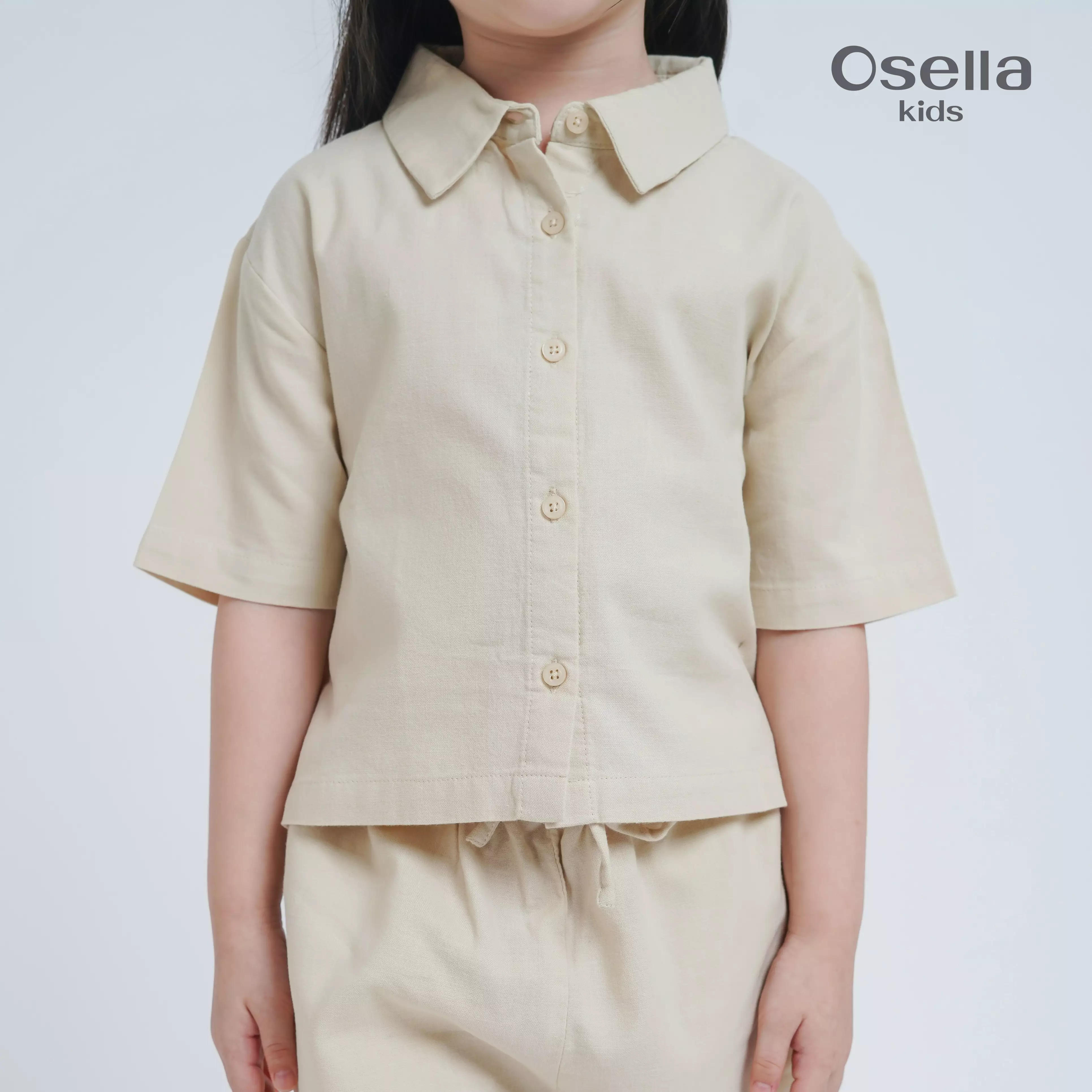 Osella Kids Basic Short Sleeve Shirt 3336500189 | Atasan Blouse Lengan Pendek Anak Perempuan