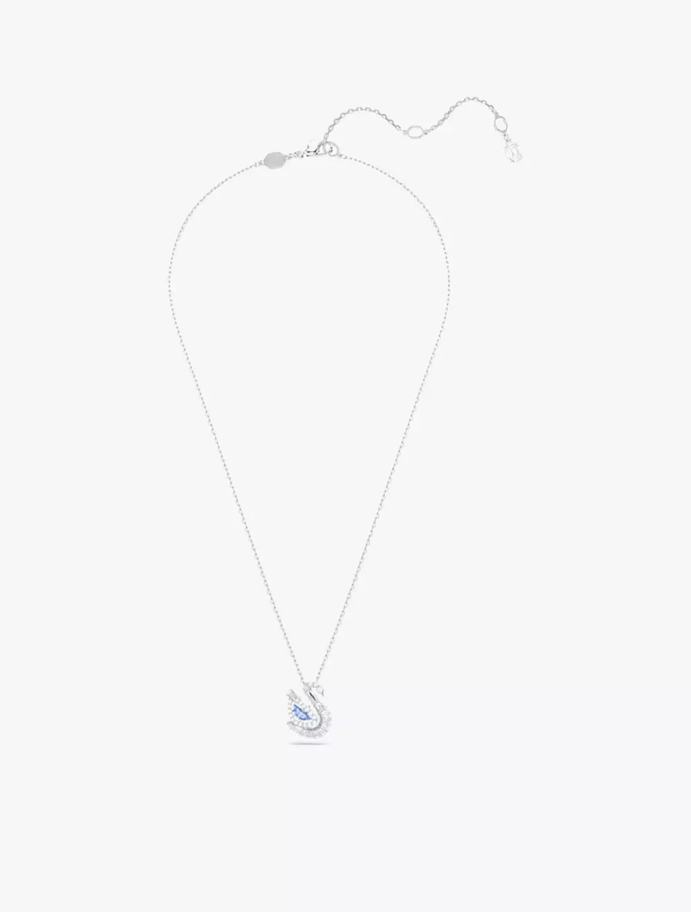 Swan pendant, Mixed cuts, Swan, Blue