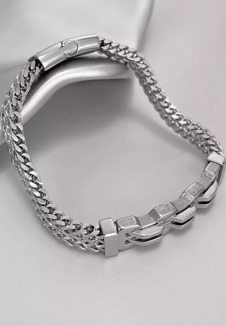 型男質感鈦鋼手鏈