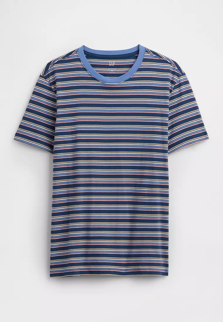 Everyday Soft Stripe Crew Neck T-Shirt