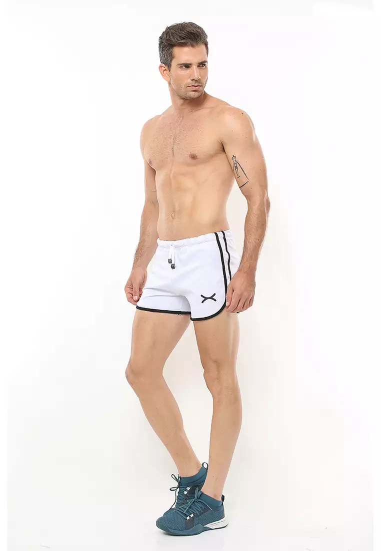 FLEXZONE Beach Swim Shorts BoldSport Series White