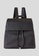 United Colors of Benetton black Backpack with flap and drawstring 6AF93AC32471E8GS_1