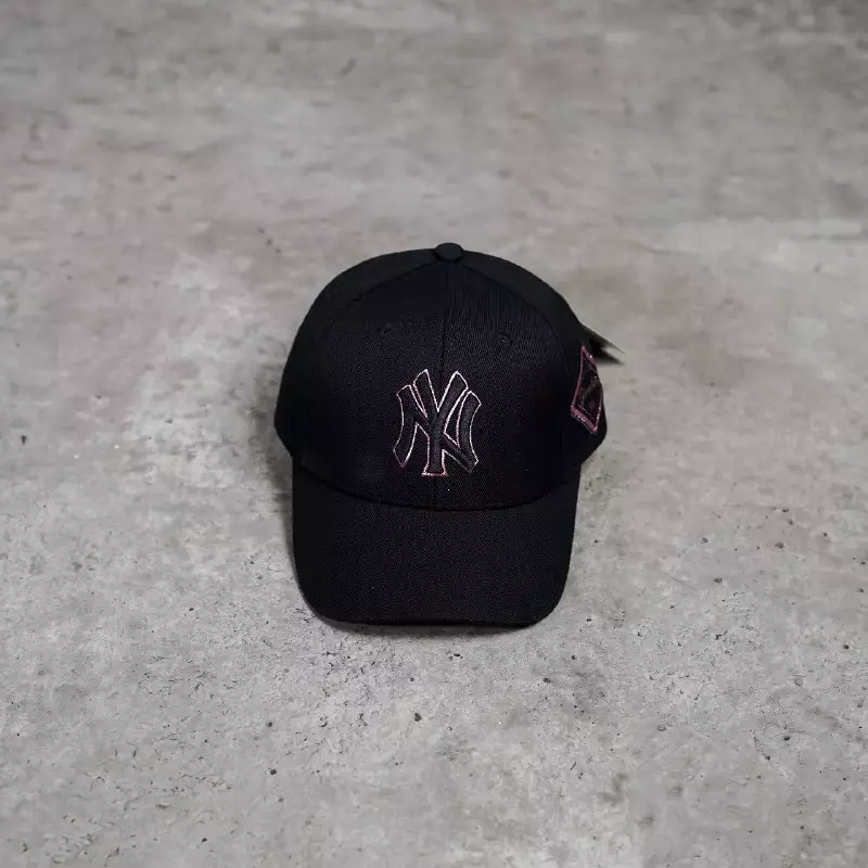 Topi MLB NY YANKEES OUTLINE ROSE GOLD BLACK CAP 100% ORIGINAL