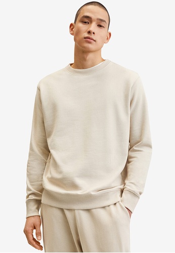 MANGO Man brown Basic Cotton Sweater 1C05BAA9506B30GS_1