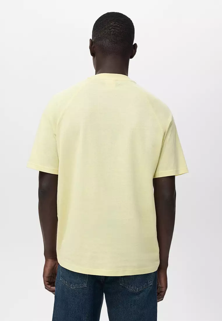 Relaxed-Fit Cotton-Linen T-Shirt
