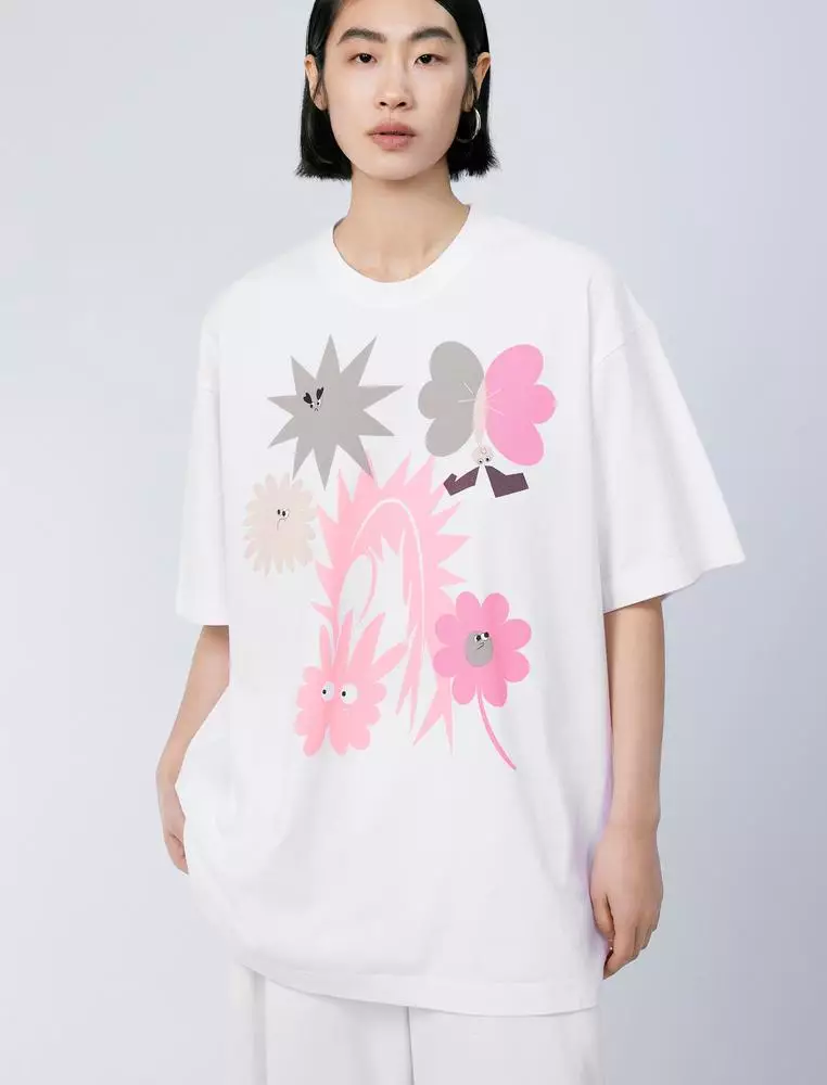 Loose Fit Printed Short Sleeve T-Shirt
