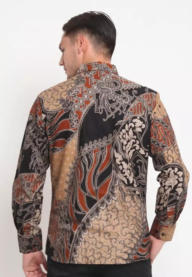 Seno Kemeja Batik Pria Premium Slimfit Modern Lengan Panjang