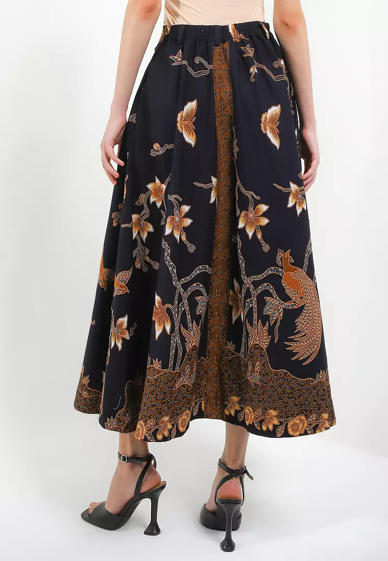 Elastic-waisted Long Skirt Alaia+Lining Tricot(TT)