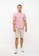 LC WAIKIKI pink Regular Fit Short Sleeve Poplin Men's Shirt 40DB3AAF4AFA25GS_1