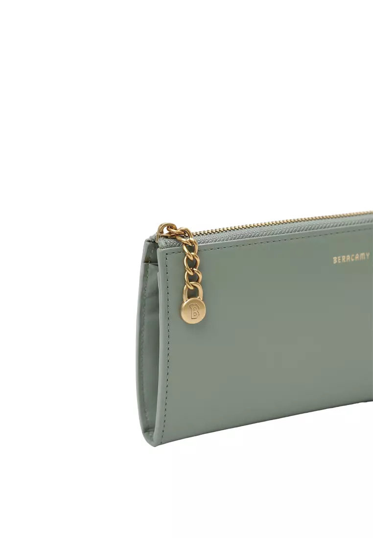 L-Zip Long Wallet - Mint Green